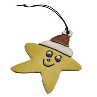Keramikanhänger Weihnachtsstern