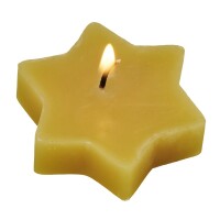 Teelicht Stern 100% Bienenwachs