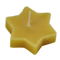 Teelicht Stern 100% Bienenwachs