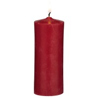 Zylindrische Kerze / Stumpen Rot