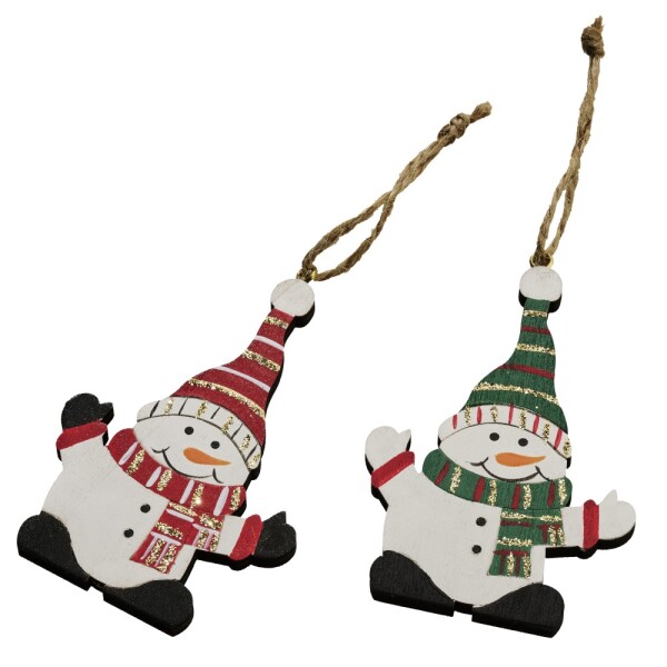 Holz Schneemänner 2er-Set