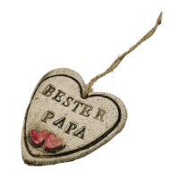 Herz aus Ton Bester Papa