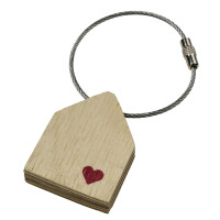 Schlüsselanhänger Holz