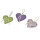 Lavendelherzen 3er-Set violet-gr-wß