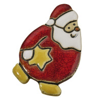 Magnet Weihnachtsmann mit Stern