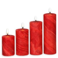 Geschenkset - rote Advents-Kerze