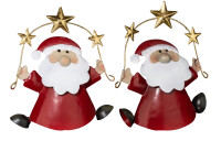 Metall-Nikoläuse 2er-Set