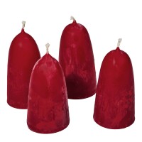 Wichtelkerzen rot 4er-Set